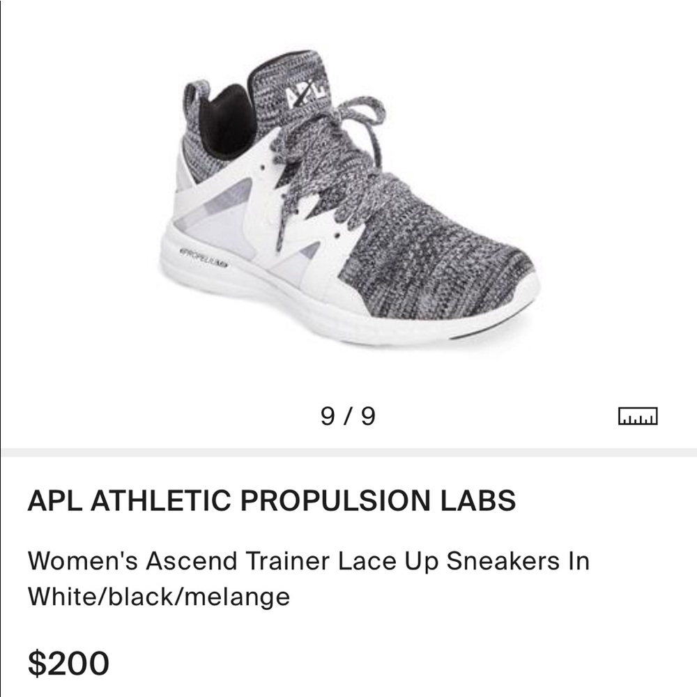 APL Women's Ascend Trainer Lace Up Sneakers - White/Black